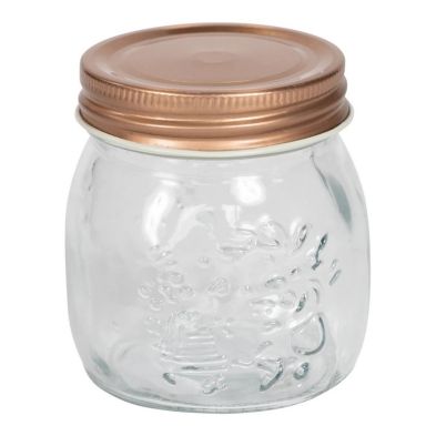Product photograph of Glass Jar Twist Lid 300ml - Clear from QD stores