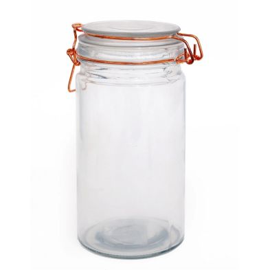 Product photograph of Glass Jar Clip-top Lid 1 57 Litres - Clear from QD stores