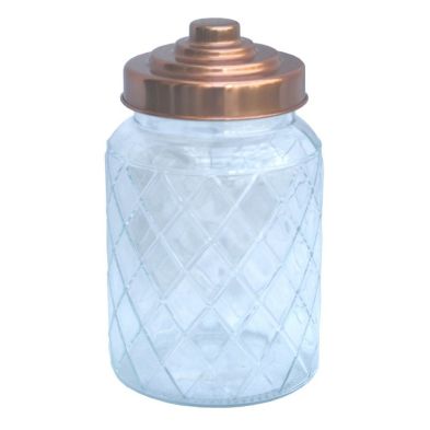 Product photograph of Glass Jar Twist Lid 1 7 Litres - Clear from QD stores