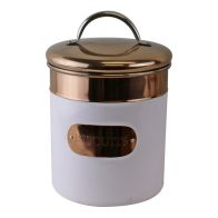 See more information about the Metal Tin Twist Lid 3.3 Litres - White & Copper
