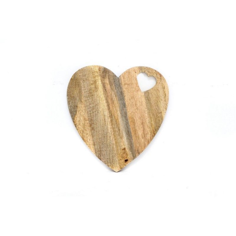 Heart Chopping Board Wood - 40cm