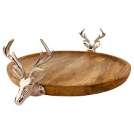 See more information about the Stag Tray Metal & Wood - 44cm