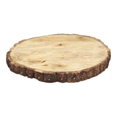 Product photograph of Bark Chopping Board Wood - 30cm from QD stores