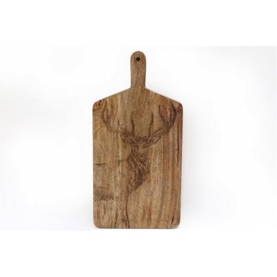 Chopping Board Wood With Stag Pattern