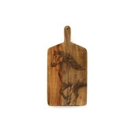 See more information about the Chopping Board Wood with House Pattern - 50cm