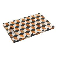 See more information about the Tray Black & White with Geometric Pattern - 40cm