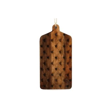 Chopping Board Wood With Heart Pattern 30cm