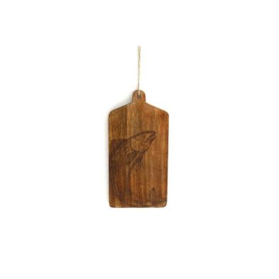 Product photograph of Chopping Board Wood With Salmon Pattern - 30cm from QD stores