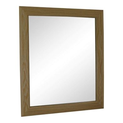 Product photograph of Contemporary Wall Mirror Brown 59cm from QD stores