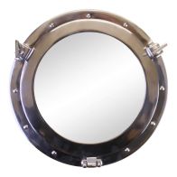 See more information about the Maritime Wall Mirror Aluminium Metallic 40cm