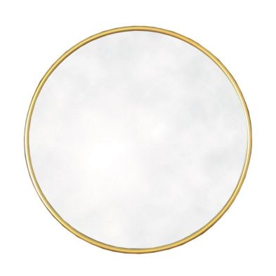 Product photograph of Contemporary Wall Mirror Plastic Gold 50cm from QD stores