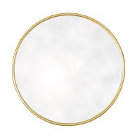 See more information about the Contemporary Wall Mirror Plastic Gold 50cm