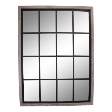 Product photograph of Georgian Wall Mirror Grey 80cm from QD stores