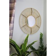 See more information about the Bamboo Wall Mirror  Natural 70cm