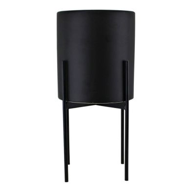 Product photograph of Planter Ceramic Black - 29cm from QD stores