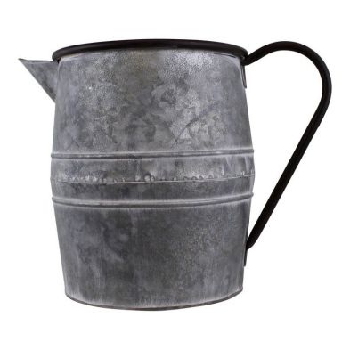 Product photograph of Jug Planter Metal Silver - 34cm from QD stores