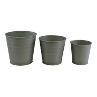 See more information about the 3x Planter Metal Green