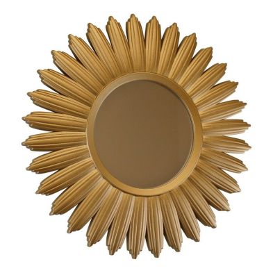 Product photograph of Deco Wall Mirror Gold 40cm from QD stores
