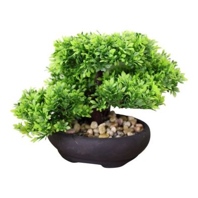 Product photograph of Bonsai Artificial Plant Green - 26cm from QD stores