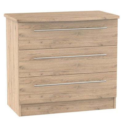 Product photograph of Colby Chest Of Drawers Natural 3 Drawers from QD stores