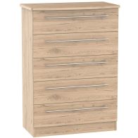 See more information about the Colby 5 Drawer Bedroom Chest Bordeaux Oak