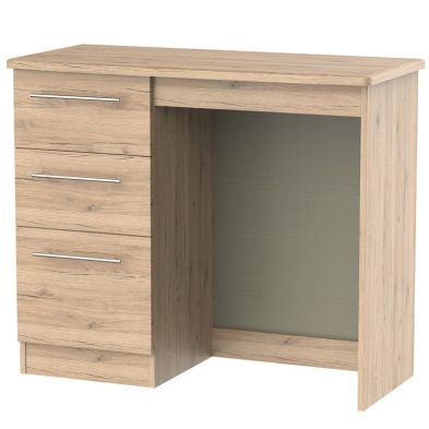 Product photograph of Colby Desk Natural 3 Drawers from QD stores