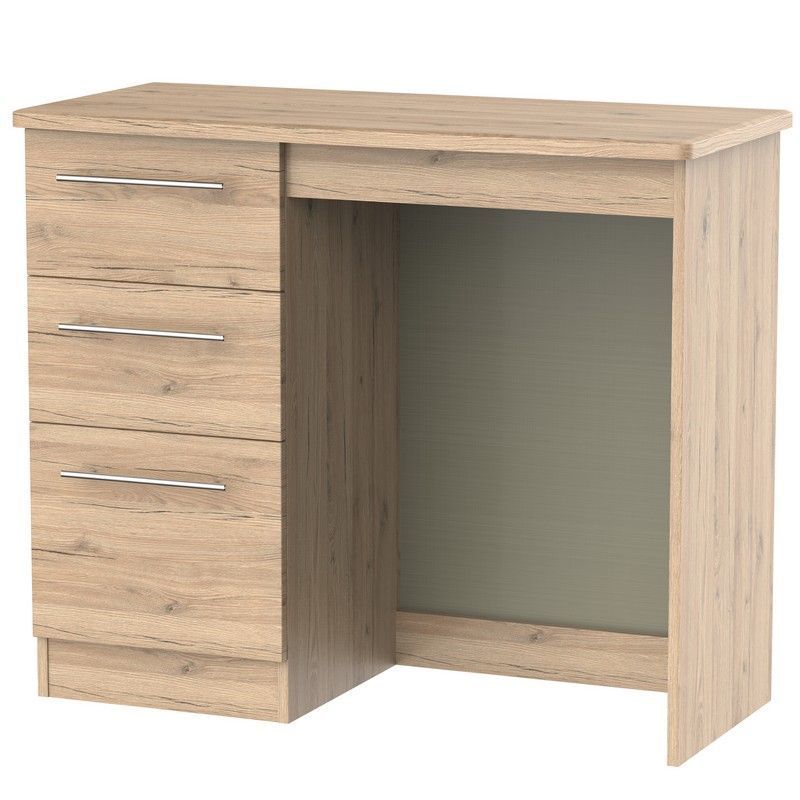 Colby Desk Natural 3 Drawers