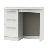 See more information about the Colby 3 Drawer Vanity Bedroom Desk Light Grey