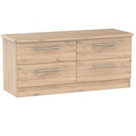 See more information about the Colby 4 Drawer Storage Bedroom Bed Box Bordeaux Oak