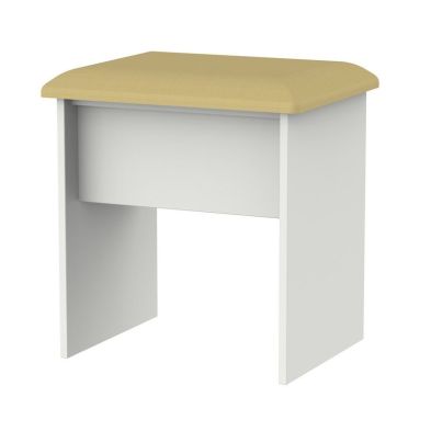 Product photograph of Colby Dressing Stool Light Grey from QD stores