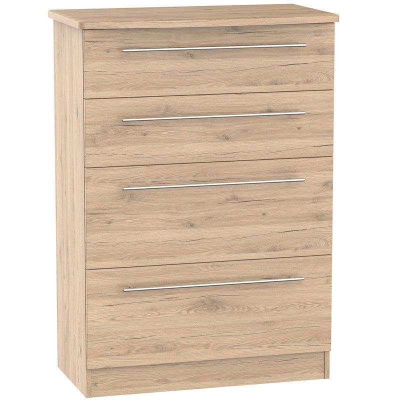 Colby Tall Chest of Drawers Natural 4 Drawers