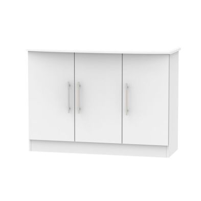 Product photograph of Colby Large Cupboard Grey 3 Doors from QD stores