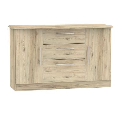 Product photograph of Colby Large Sideboard Natural 2 Doors 3 Drawers from QD stores