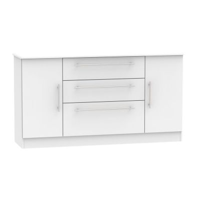 Product photograph of Colby Large Sideboard Grey 2 Doors 3 Drawers from QD stores
