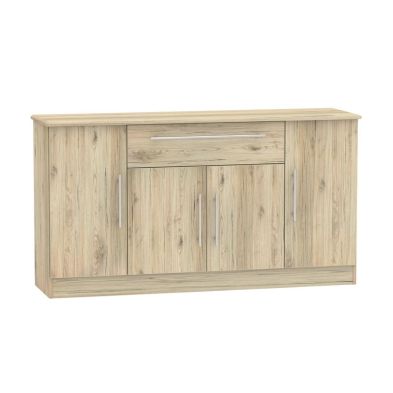 Product photograph of Colby Large Sideboard Natural 4 Doors 1 Drawer from QD stores