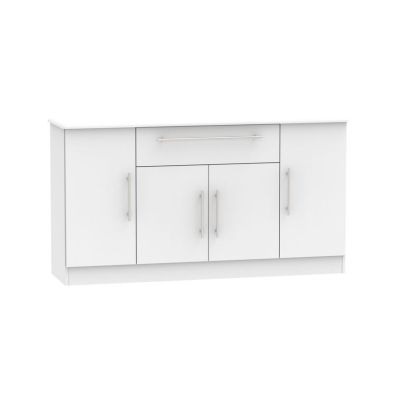 Product photograph of Colby Large Sideboard Grey 4 Doors 1 Drawer from QD stores