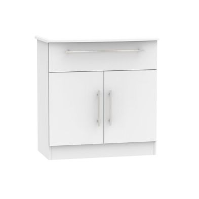 Colby Sideboard Grey 2 Doors 1 Drawer from QD Stores