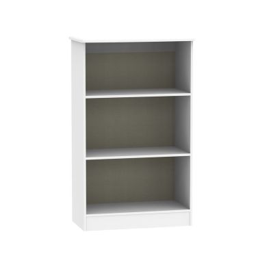 Product photograph of Colby Tall Bookcase Grey 3 Shelves from QD stores