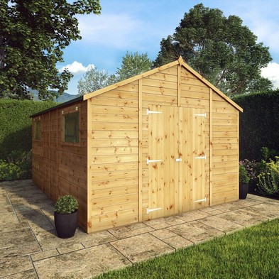 Product photograph of Mercia Premier 13 8 X 10 Apex Workshop - Premium Dip Treated Shiplap from QD stores