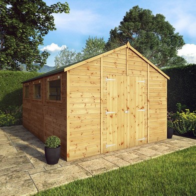 Product photograph of Mercia Premier 10 X 14 7 Apex Workshop - Premium Dip Treated Shiplap from QD stores