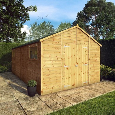 Product photograph of Mercia Premier 10 X 17 7 Apex Workshop - Premium Dip Treated Shiplap from QD stores