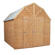 See more information about the Mercia Premier 8' 5" x 9' 10" Barn Shed - Premium Dip Treated Shiplap