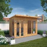See more information about the Mercia Maine 10' 1" x 7' 7" Pent Summerhouse - Premium Dip Treated Shiplap