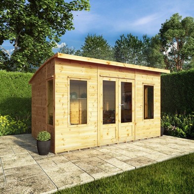 Product photograph of Mercia Helios 9 8 X 11 10 Pent Summerhouse - Classic 12mm Cladding Tongue Groove from QD stores