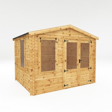 Product photograph of Mercia 11 2 X 8 7 Apex Log Cabin - Premium Cladding Log Clad from QD stores