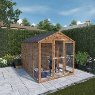 See more information about the Mercia Staffordshire 6' 5" x 7' 11" Dog Kennel - Premium Pressure Treated Shiplap