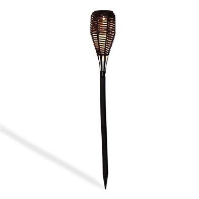 Product photograph of Rattan Effect Torch Stake Garden Solar Light By Callow from QD stores