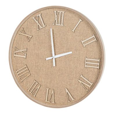 Product photograph of Clock Hessian Wall Mounted - 50cm from QD stores
