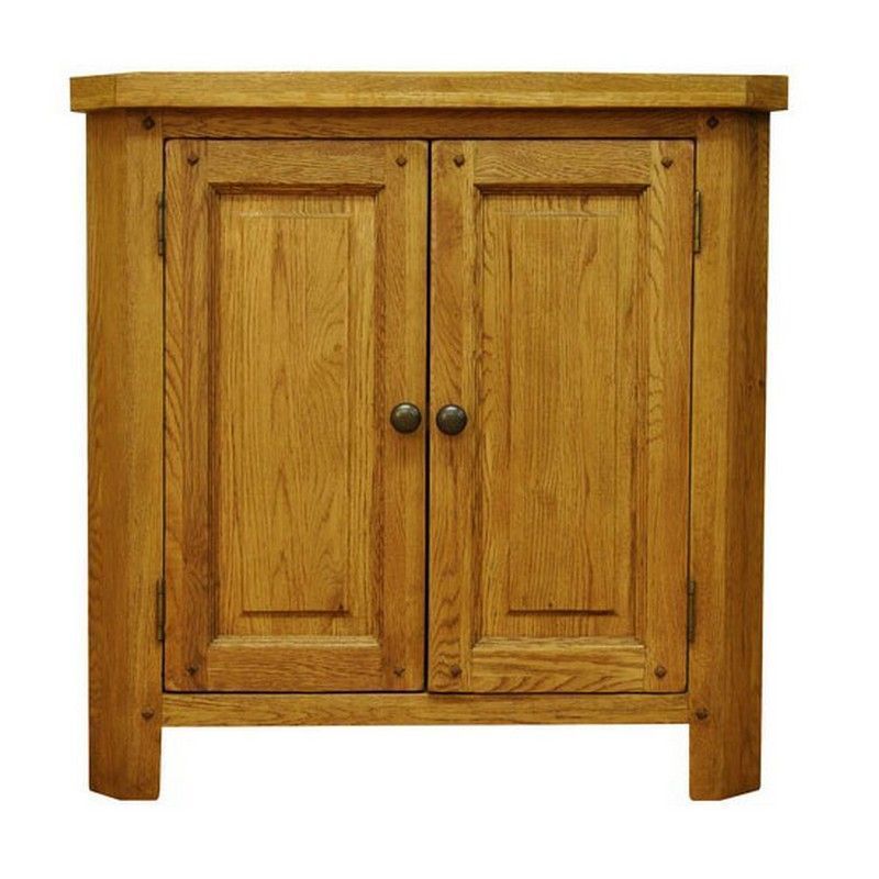 Montacute Corner Cabinet Oak 2 Door