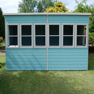 Product photograph of Shire Sun 10 6 X 8 4 Pent Shed - Premium Dip Treated Shiplap from QD stores